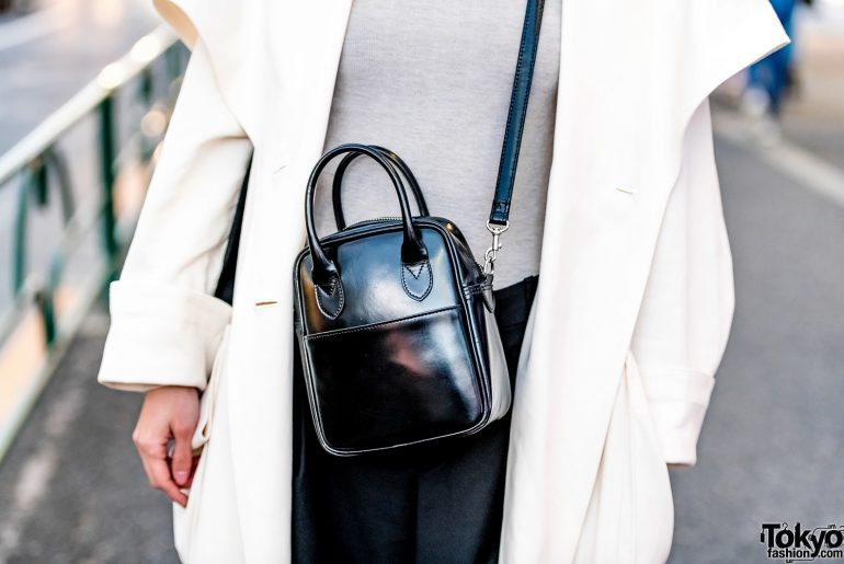 Japanese Model in Minimalist Street Style w/ Rito Maxi Coat & Comme des ...