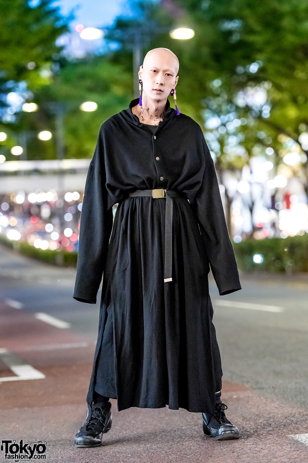 Japanese Model & Musician in Yohji Yamamoto & Comme des Garcons Tokyo Streetwear Style