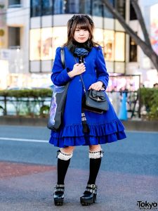 Blue Coat Harajuku Street Style w/ Moi-meme-Moitie, Vivienne Westwood ...