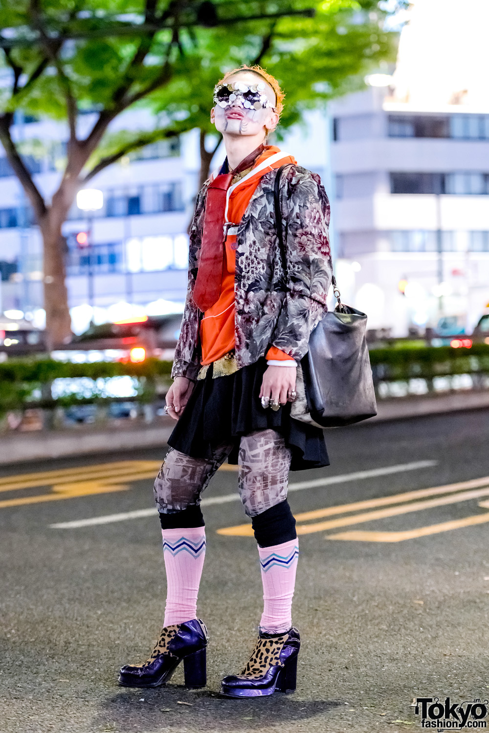 Japanese Avant-Garde Street Style w/ Candy Stripper, KTZ, Telfar & Creative Face Paint