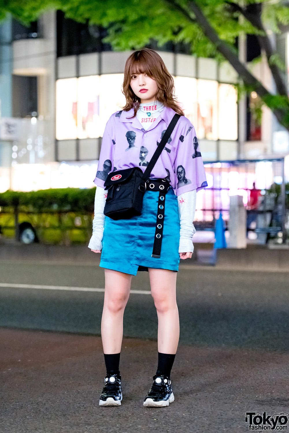 Chic Layered Street Style in Harajuku w/ Pameo Pose, Three Sisters, Faith Tokyo, 8 Seconds, Baby Don't Cry & Reebok Insta Pump Fury Sneakers