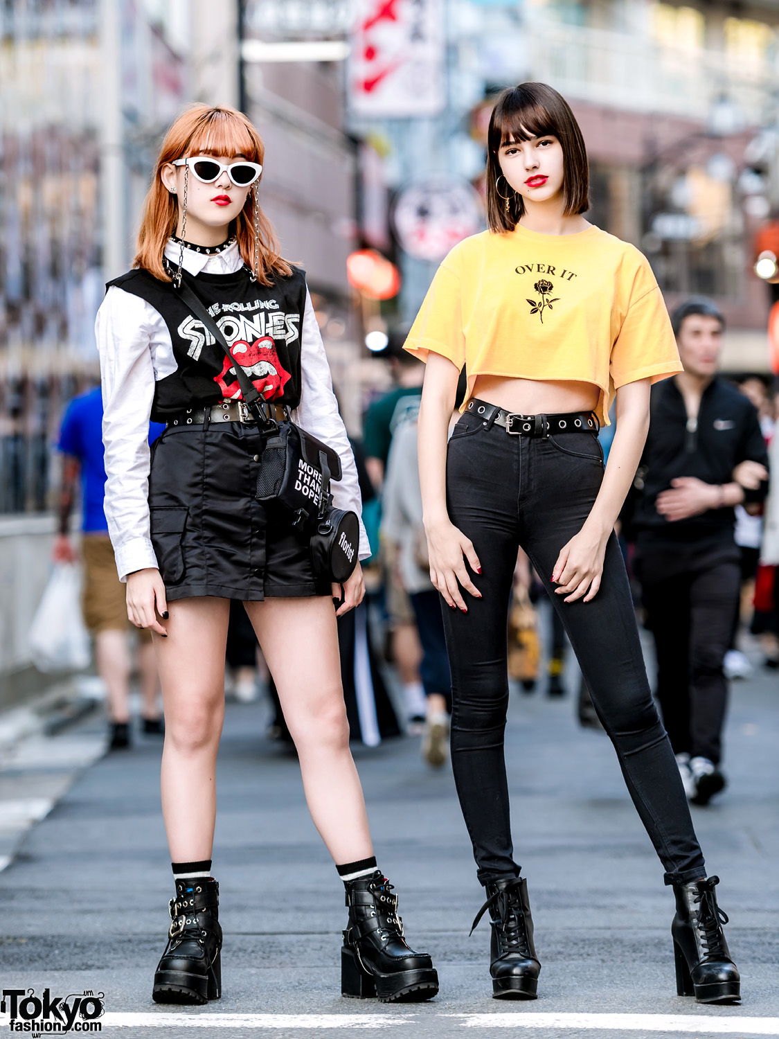 Harajuku Girls Streetwear w/ More Than Dope, Never Mind the XU, H&M, Rolling Stones & Bershka