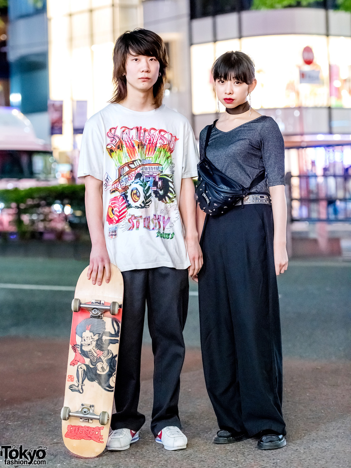 Casual Street Styles in Harajuku w/ Dickies, Stussy, Nike, Thrasher, Dr. Martens & Toga