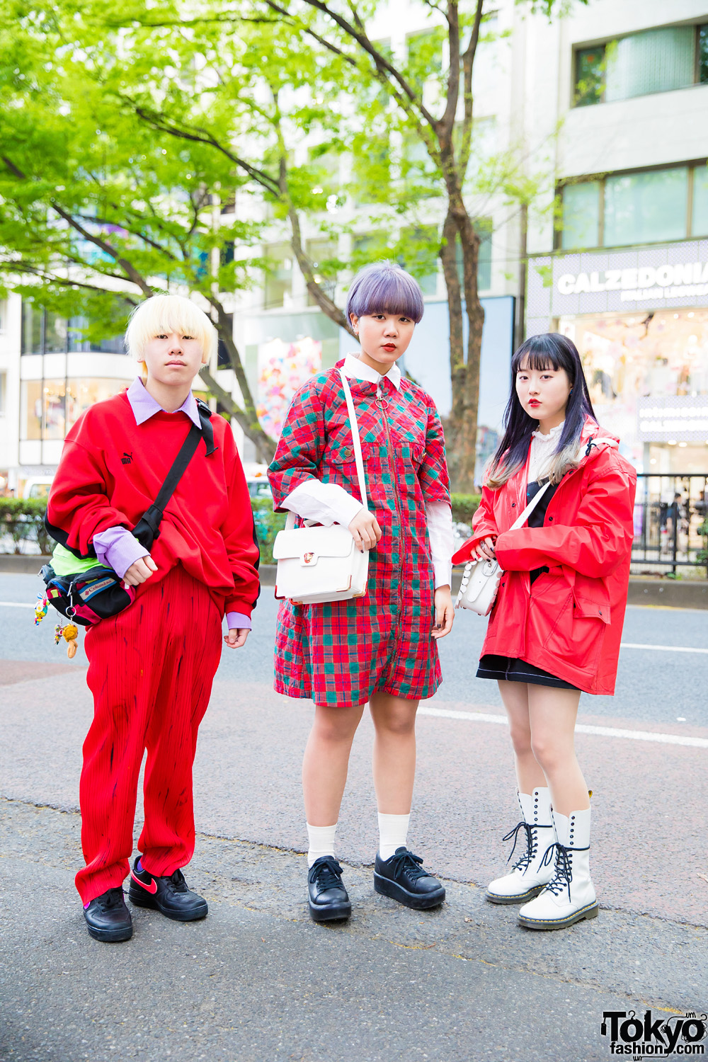 All-Red Harajuku Vintage Streetwear Styles w/ Kinji, Puma, Issey Miyake, Nike, Yummy Mart, Tokyo Bopper & Dr. Martens