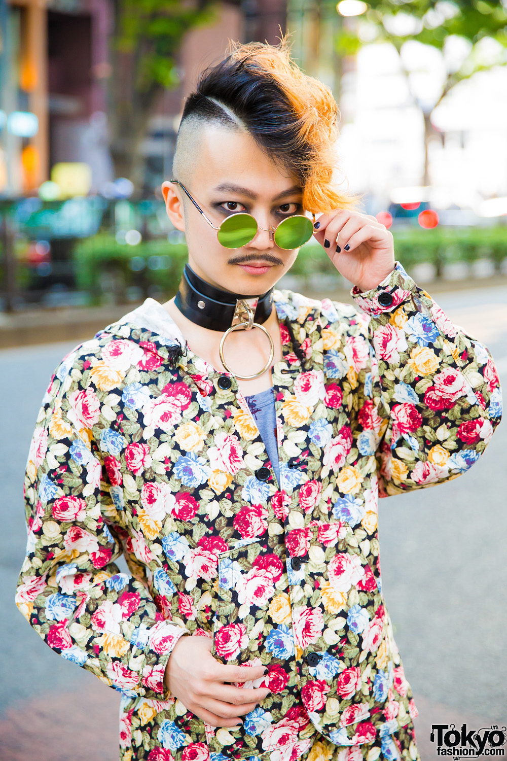 Japanese DJ & Composer in Floral Print Harajuku Streetwear w/ Milkboy ...