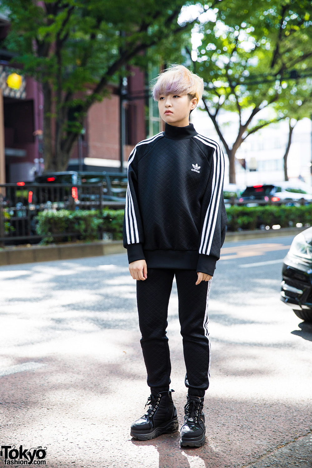 Monochrome Athletic Streetwear Style w/ Adidas & Yosuke