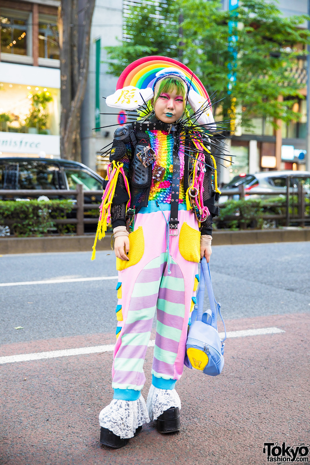 Rainbow Avant-Garde Harajuku Vintage & Handmade Street Style w/ Hayatochiri, Galaxxxy, Dolls Kill & Demonia