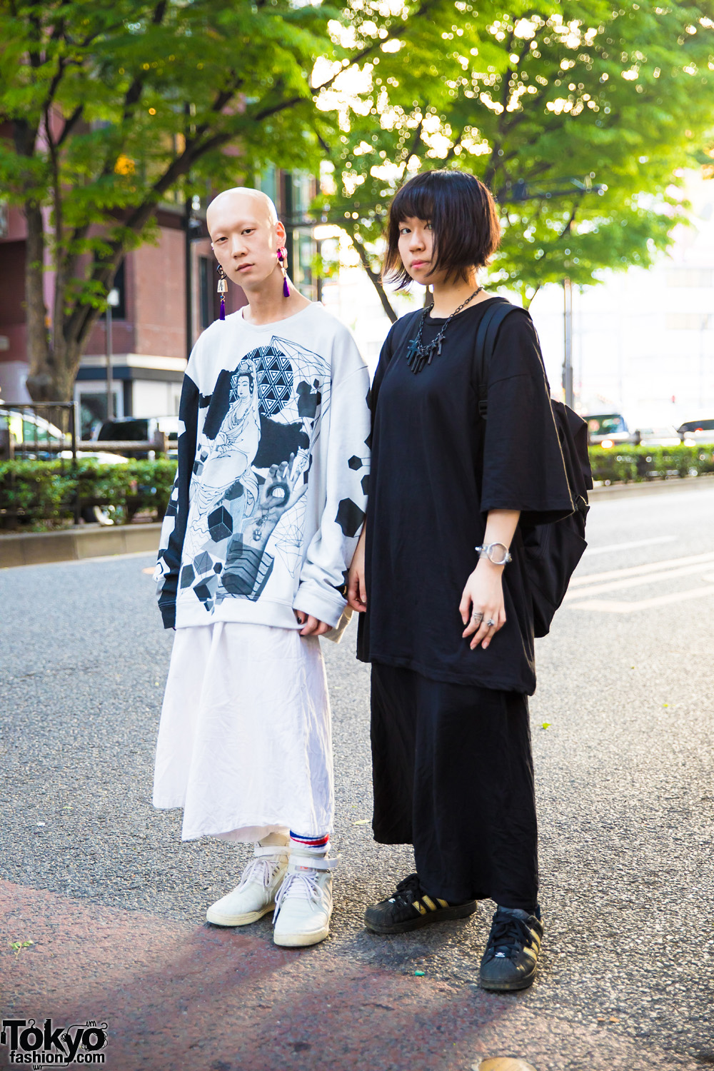 Tokyo Monochrome Vintage Streetwear Styles w/ CSG, Uniqlo, Adidas, Nyulycadelic, Claire’s, GGdesign, Y-3 & Lucky Daikichi