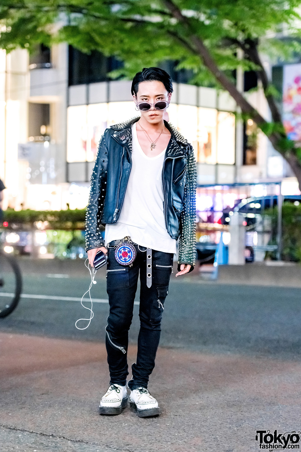 Monochrome Punk Street Style w/ 99%IS-, The Symbolic Tokyo, Alexander Wang & George Cox