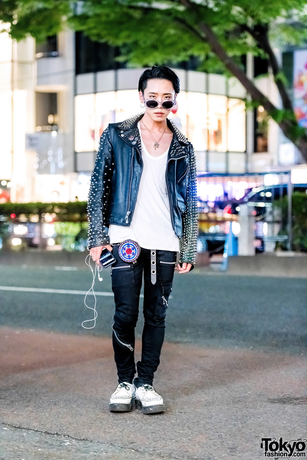 Monochrome Punk Street Style w/ 99%IS-, The Symbolic Tokyo, Alexander ...