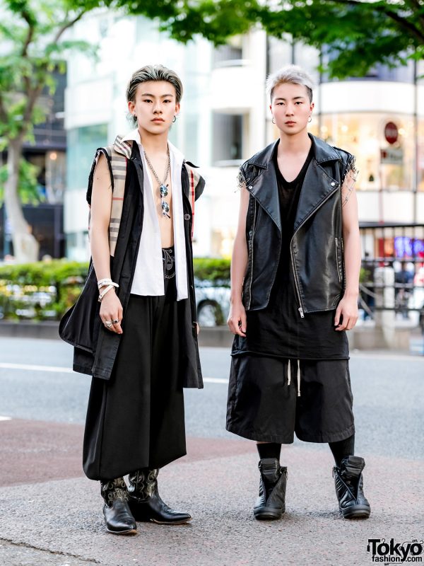 Sleeveless Remake Menswear Street Styles in Harajuku w/ Burberry, Undercover, Trove & Rick Owens