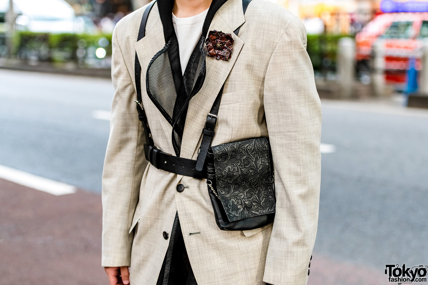 Japanese Streetwear Style w/ Valentino Blazer, Structured Mesh Coat ...