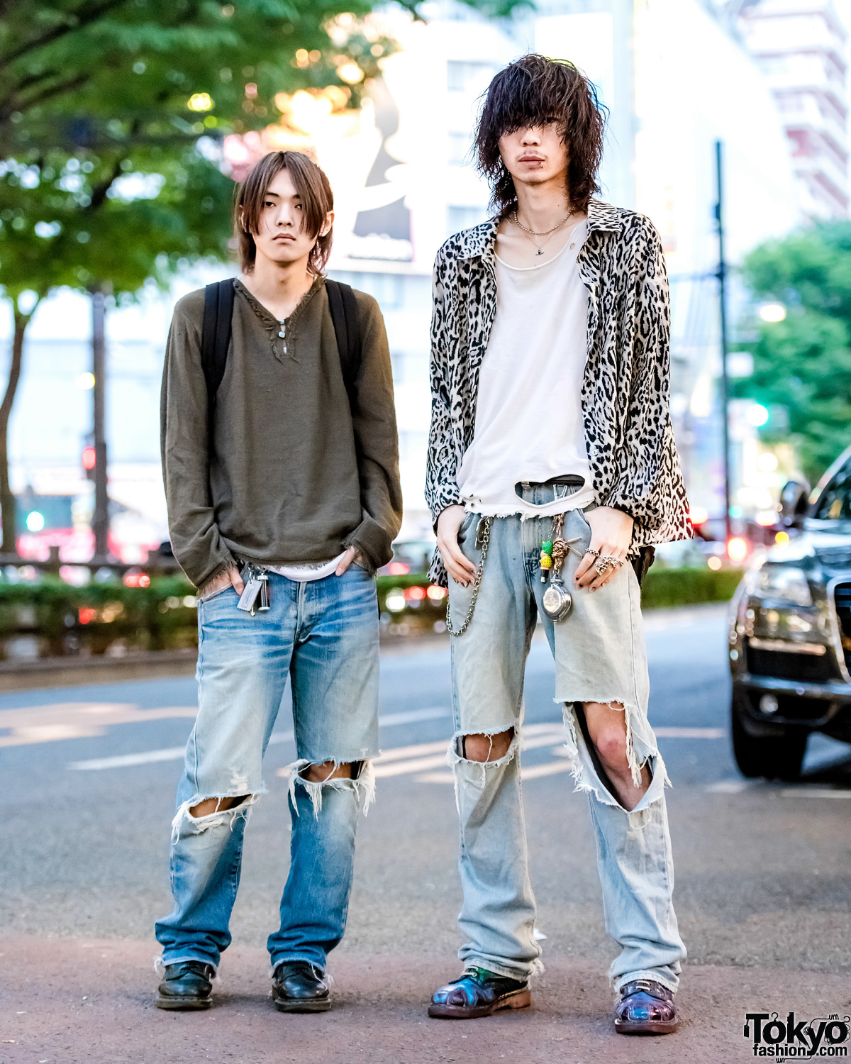 Harajuku Guys in Ripped Denim w/ Levi's, Hysteric Glamour, Bounty Hunter, Vivienne Westwood, Dr. Martens & Tokyo Human Experiments