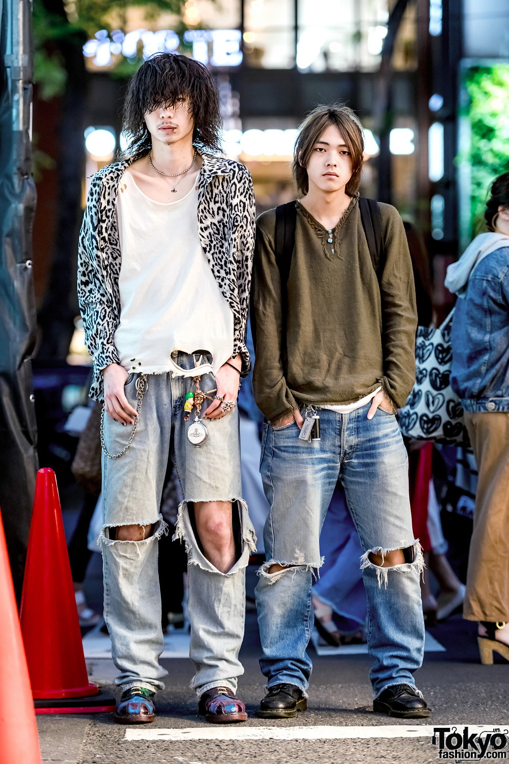 Harajuku Guys in Ripped Denim w/ Levi's, Hysteric Glamour, Bounty
