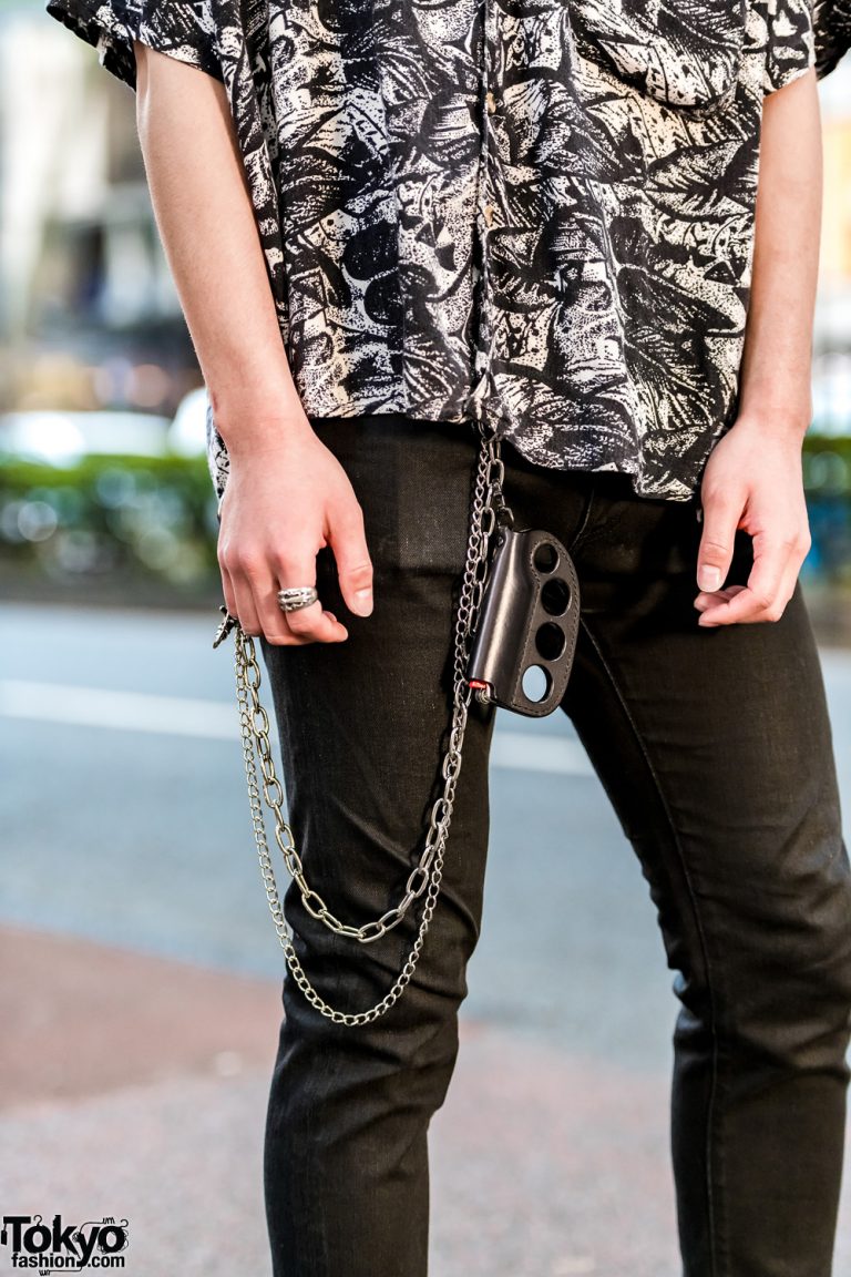 Chrome Hearts Chains & BlackMeans Lighter Holder Tokyo Fashion