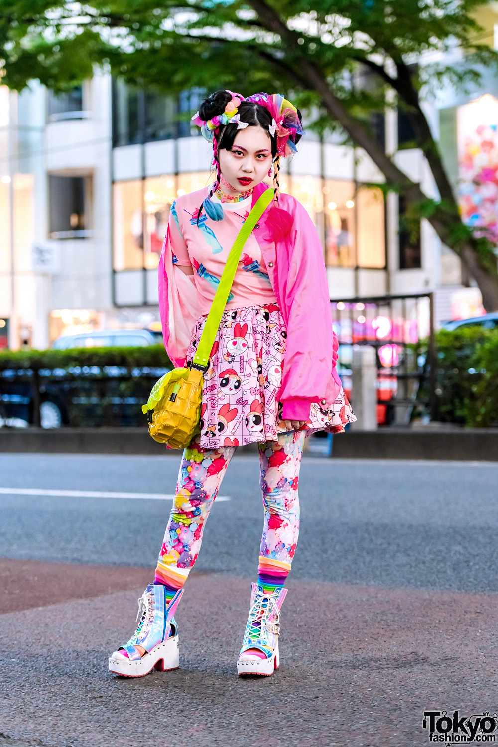 Colorful Kawaii Vintage Street Fashion w/ ACDC Rag, Claire’s & Yosuke