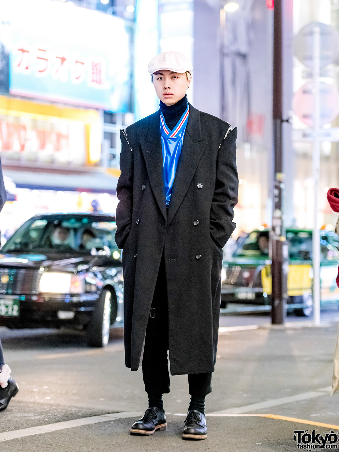 Vintage Menswear Street Style w/ Suede Coat, Remake Koyama Shogo Pants, Lace-Up Shoes & Tokyo Human Experiments Rings