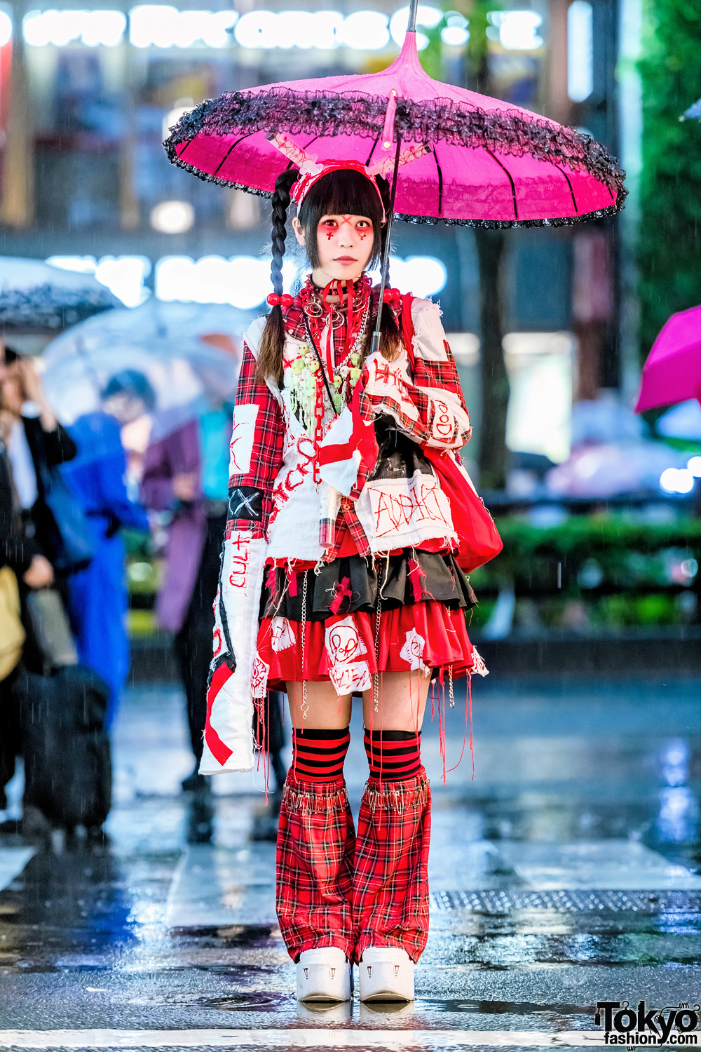 Harajuku Girl in Punk-Gothic Handmade Fashion, ACDC Rag & Yosuke USA