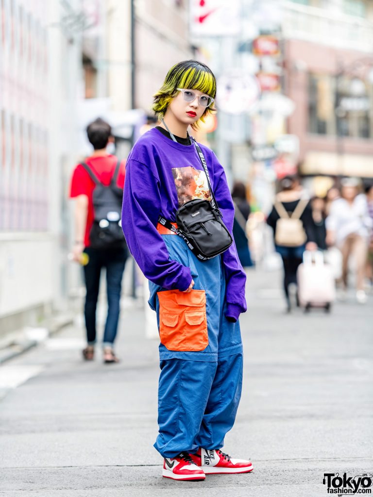 Harajuku Girl w/ Two-Tone Yellow Hair, O.U.T. Tokyo, Nike Air Jordans