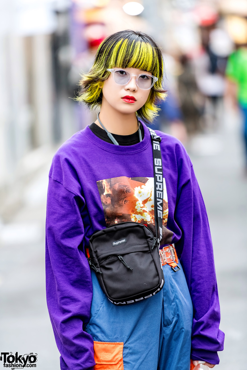 Harajuku Girl w/ Two-Tone Yellow Hair, O.U.T. Tokyo, Nike Air