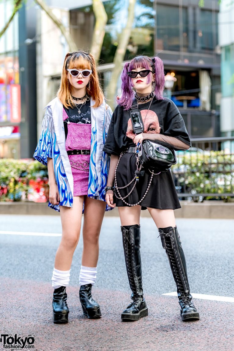 Tokyo Girls Edgy Street Styles w/ Never Mind the XU, ME Harajuku, WEGO ...