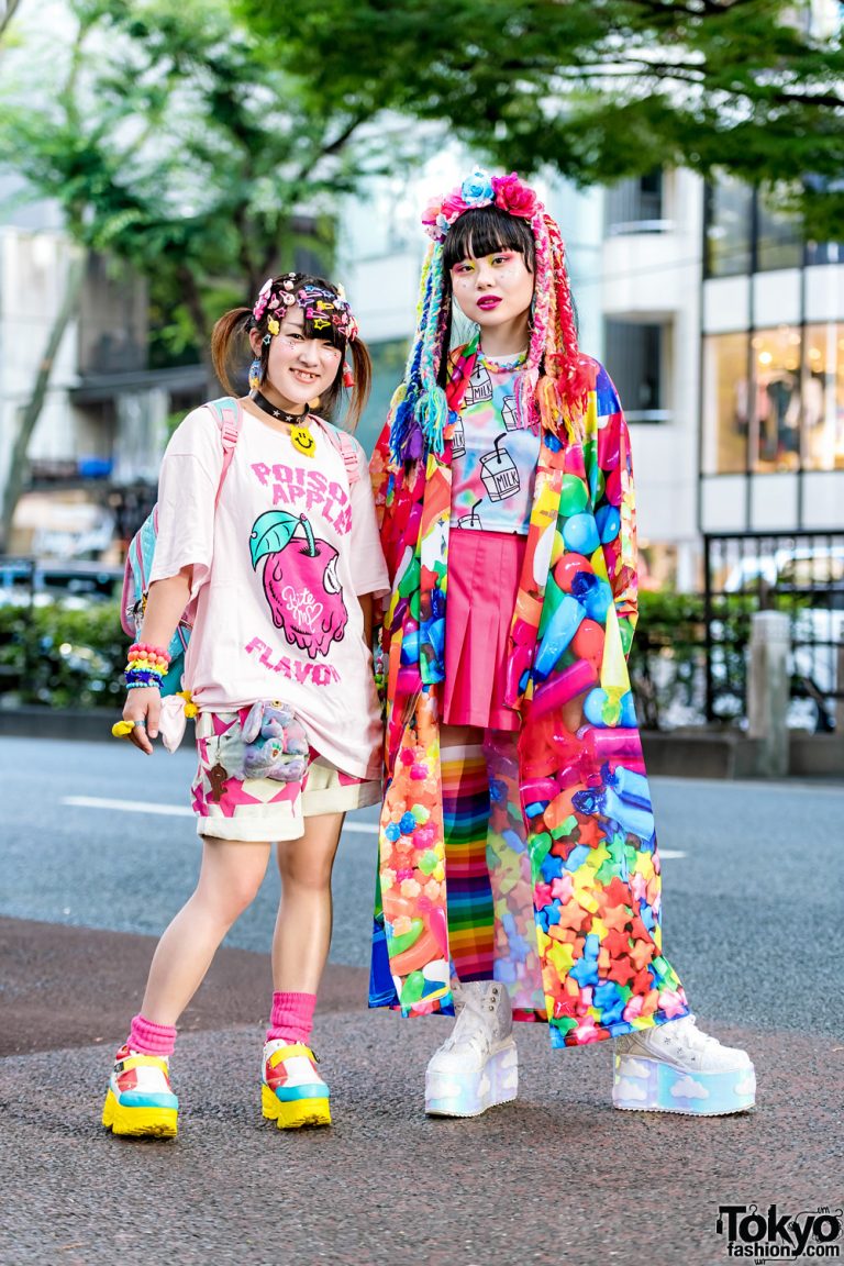 Kawaii Harajuku Street Styles W  Acdc Rag, Listen Flavor, Super Lovers 