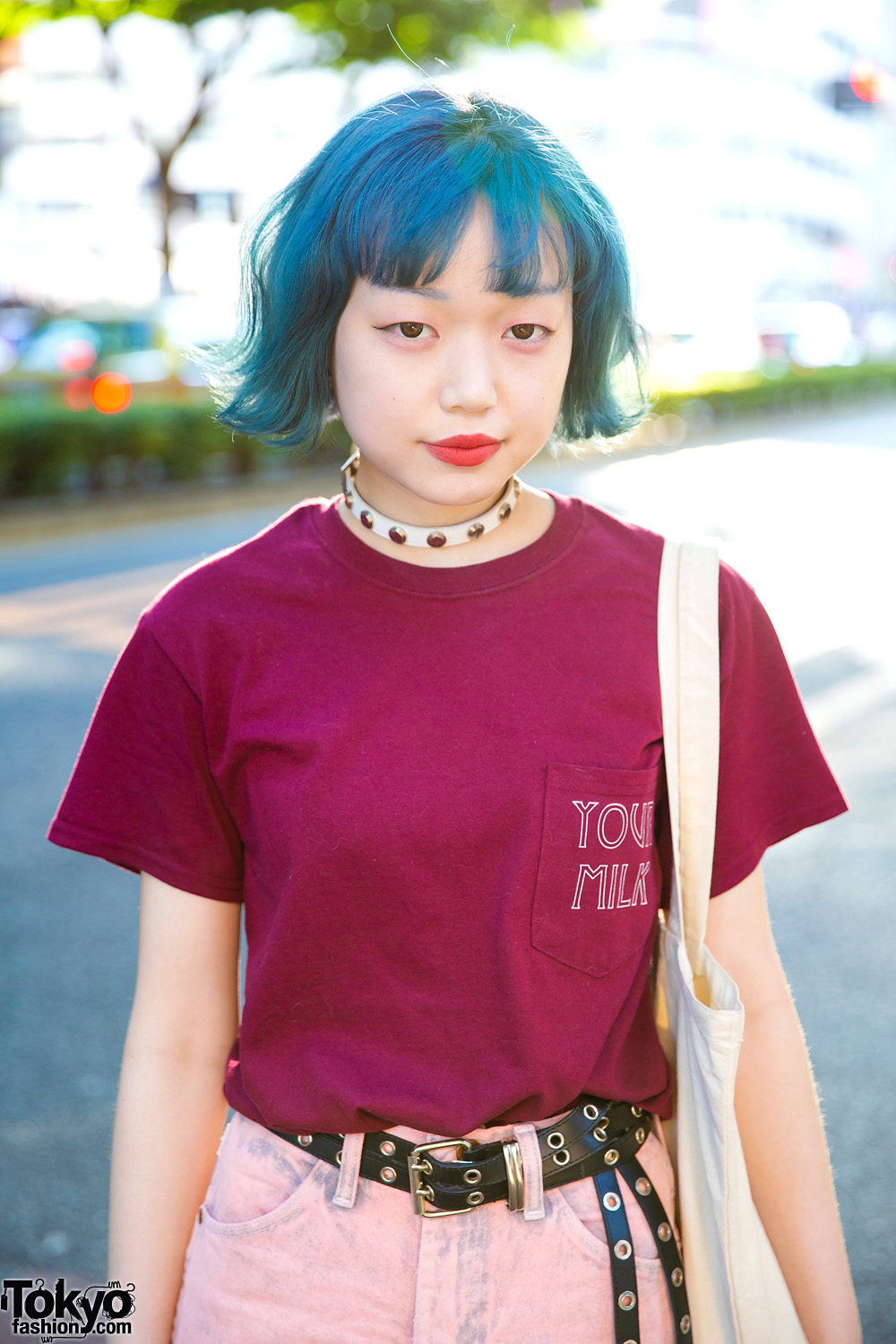 Blue Haired Harajuku Girl Street Style W Myob Nyc Kinji Harajuku And Titicaca Tokyo Fashion