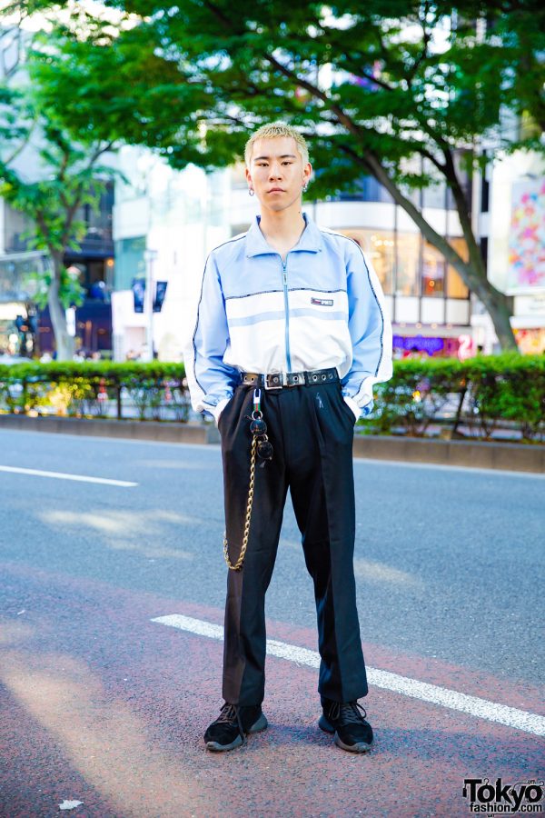 Harajuku Menswear Street Style w/ Gucci, Takeo Kikuchi, Person’s Maison Sports Jacket & Rick Owens Suede Sneakers