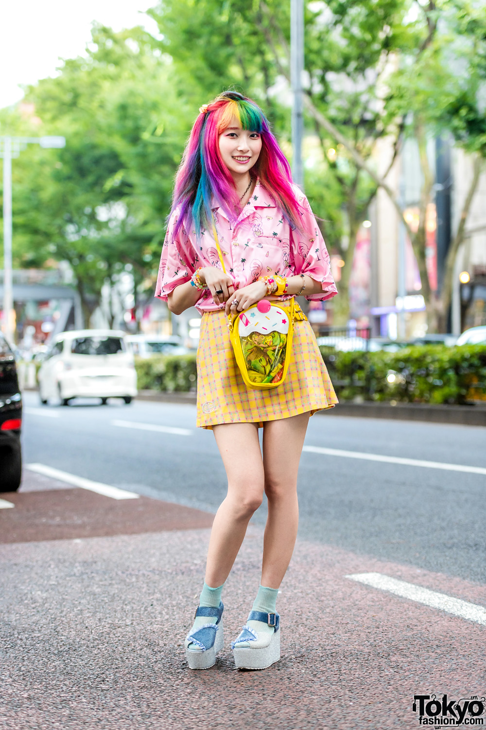 Harajuku NeoFairy Fashion w/ Rainbow Hair, Esther Kim & WC, Neon Moon, Swimmer & Merry Jenny