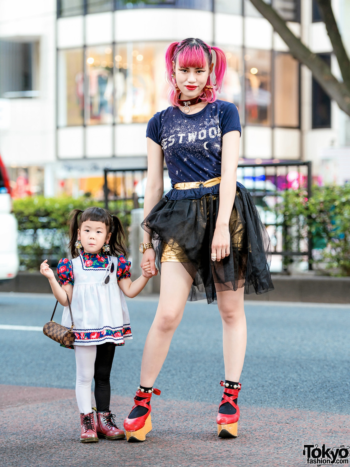 The Ivy Tokyo Mother & Daughter Street Styles w/ Vivienne Westwood, Nutty Little Room&Deco, LV & Dr. Martens