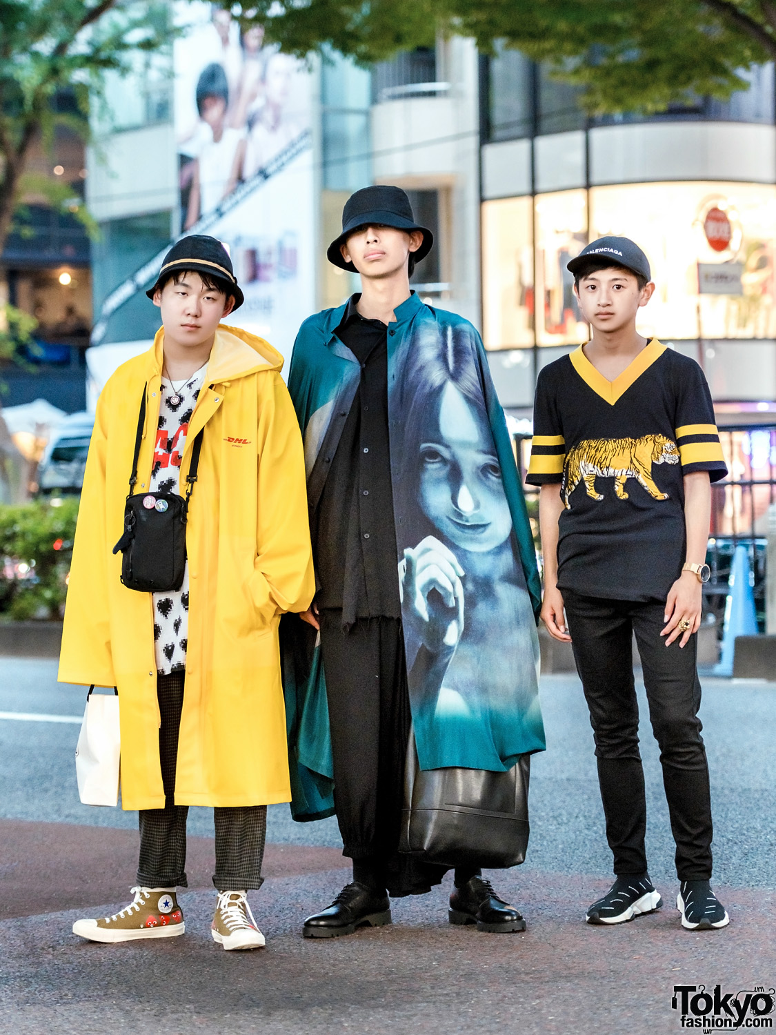 Harajuku Menswear Street Styles w/ Yohji Yamamoto, Maison Margiela, Comme des Garcons x Converse, Facetasm, Vetements, Balenciaga, Gucci & Uniqlo