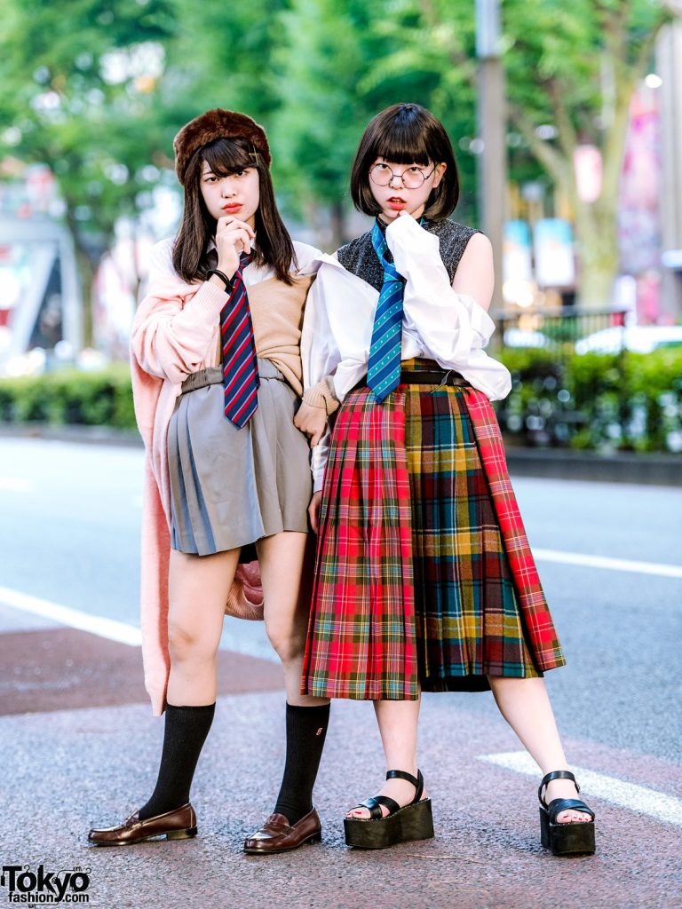Japanese School Uniform Inspired Harajuku Street Styles w/ Neck Ties ...