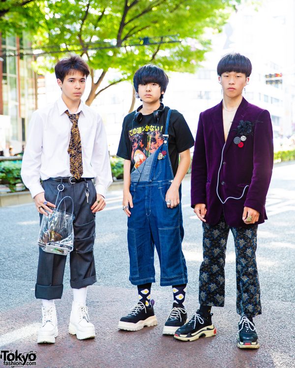 Harajuku Guys in Vintage Streetwear Styles w/ Comme des Garcons, Balenciaga, Christopher Nemeth, Y’s, Yosuke, Dog Harajuku & Eytys