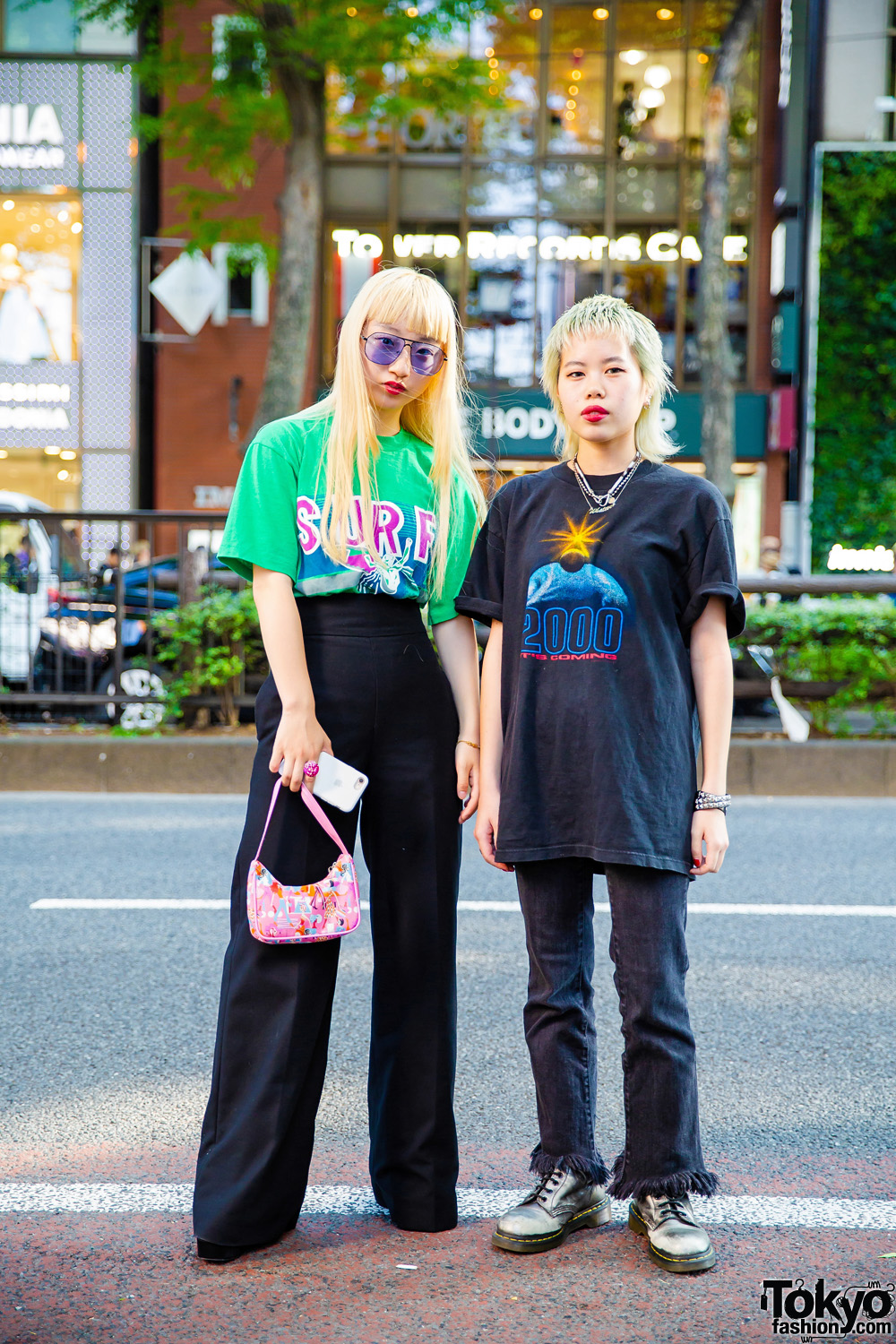 Harajuku Teens in Vintage Streetwear Styles w/ Faith Tokyo, Bubbles, Dr. Martens, Zara & Givenchy