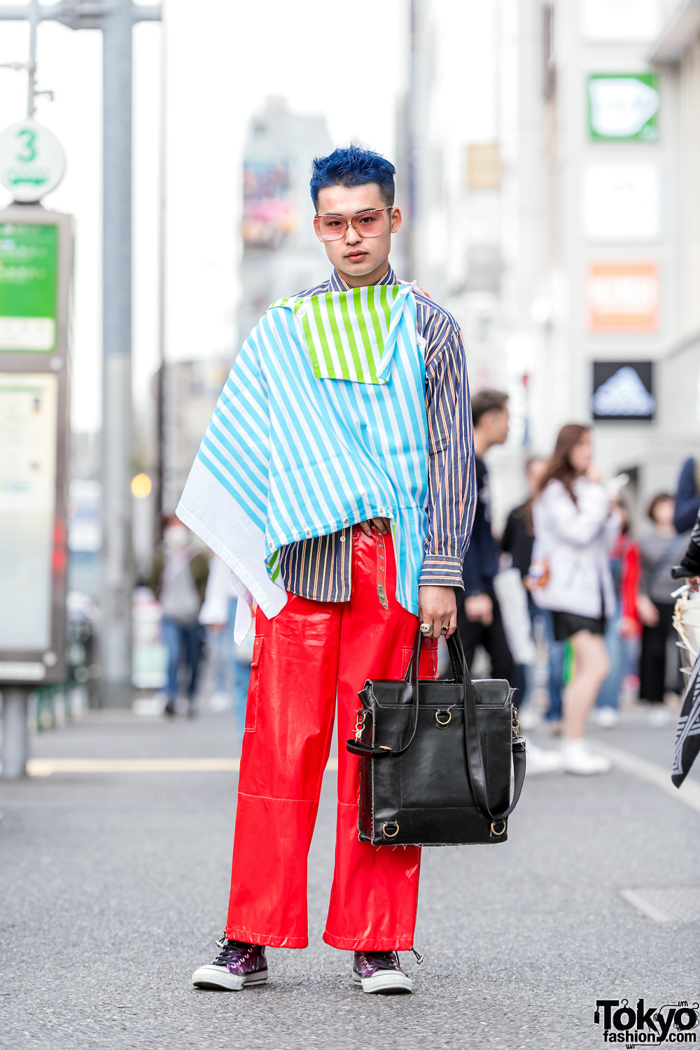 Harajuku Guy w/ Blue Hair, Mikio Sakabe Deconstructed Jacket