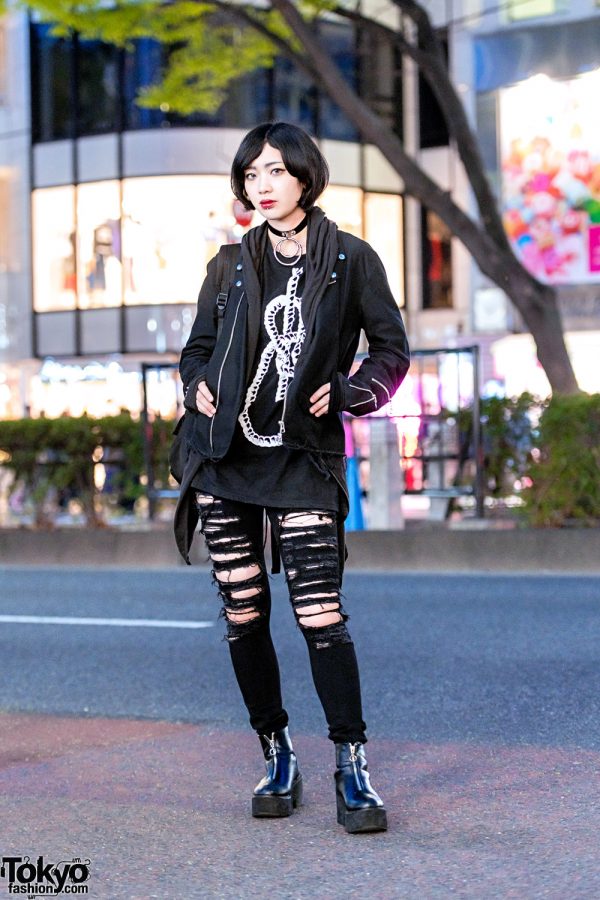 Goth Girl Harajuku Street Style w/ NOMA, Drug Honey & Romantic Standard
