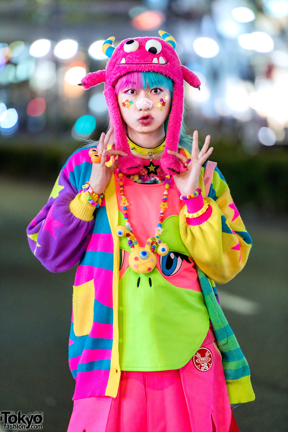 Harajuku Fashion Walk Organizer Junnyan in Kawaii Street Style, Two ...