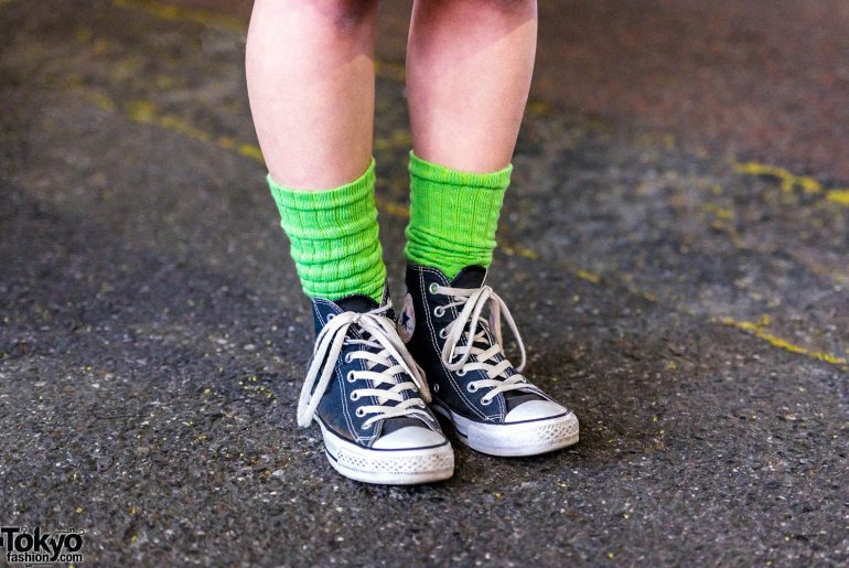 Colorful Street Fashion In Harajuku W Peco Club Pinnap Converse Yru