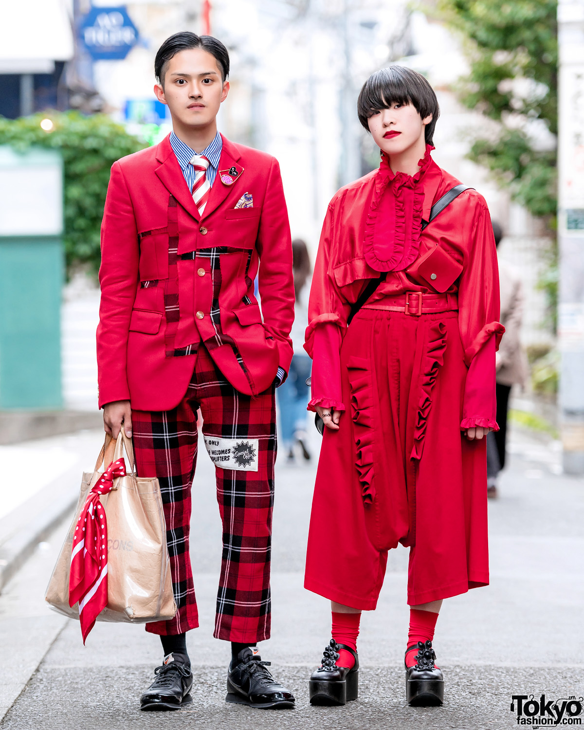 Harajuku Streetwear Style w/ Body Chains, Remake Blazer, Comme des