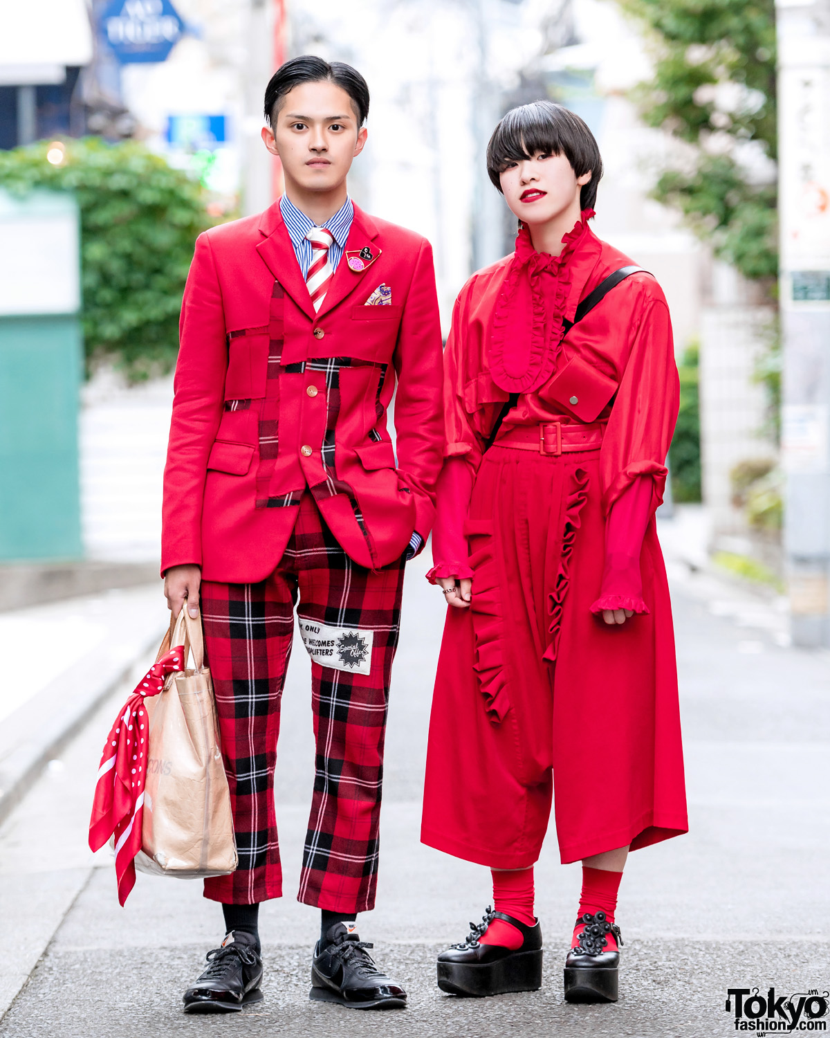 Red Comme des Garcons Streetwear Looks w/ Loewe, Otoe, Tokyo Bopper ...