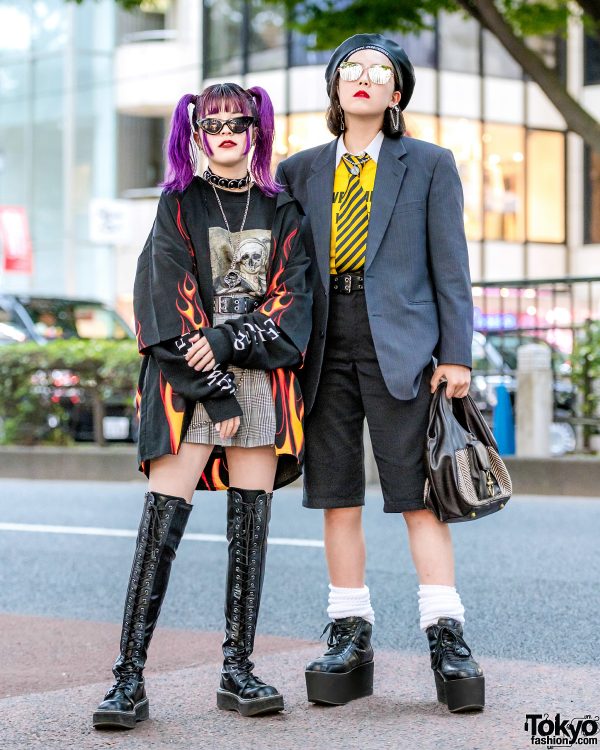 Harajuku Girls’ Street Styles w/ Vintage Clothing, Never Mind the XU, Demonia, Another Youth & Punyus
