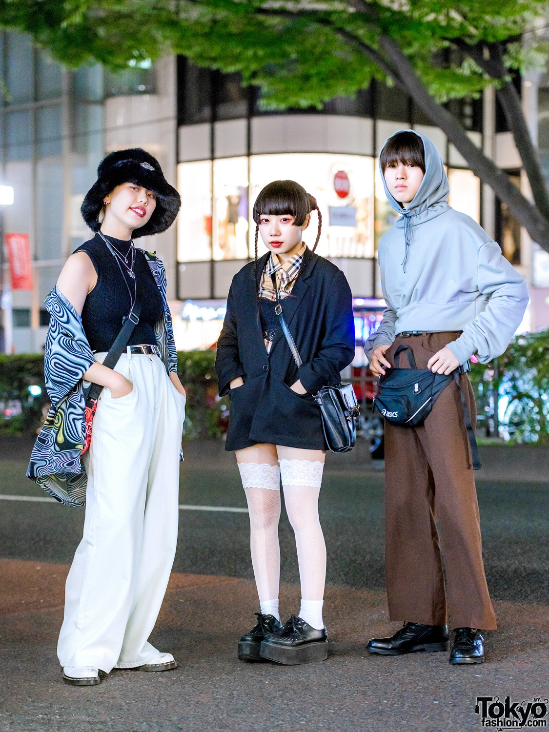 Japanese Trio's Vintage Street Styles w/ Faith Tokyo, Dr. Martens, Burberry, MYOB, APG, Nina Albu and Asics