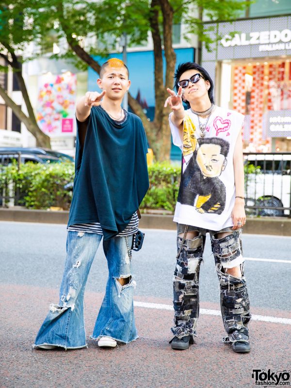 Harajuku Guys in Punk-Inspired Styles