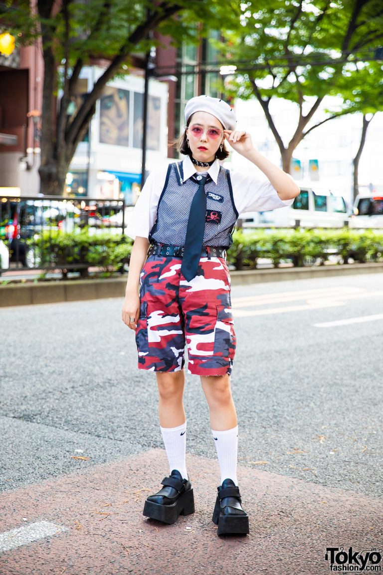 Harajuku Girl in Vintage Streetwear Style w/ (Me) & Another Youth ...