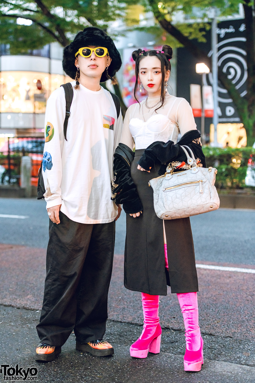 Fresh Anti Youth Producers in Harajuku Street Styles w/ MYOB, UNIF Flame Shoes, GVGV Boots & Miu Miu Handbag
