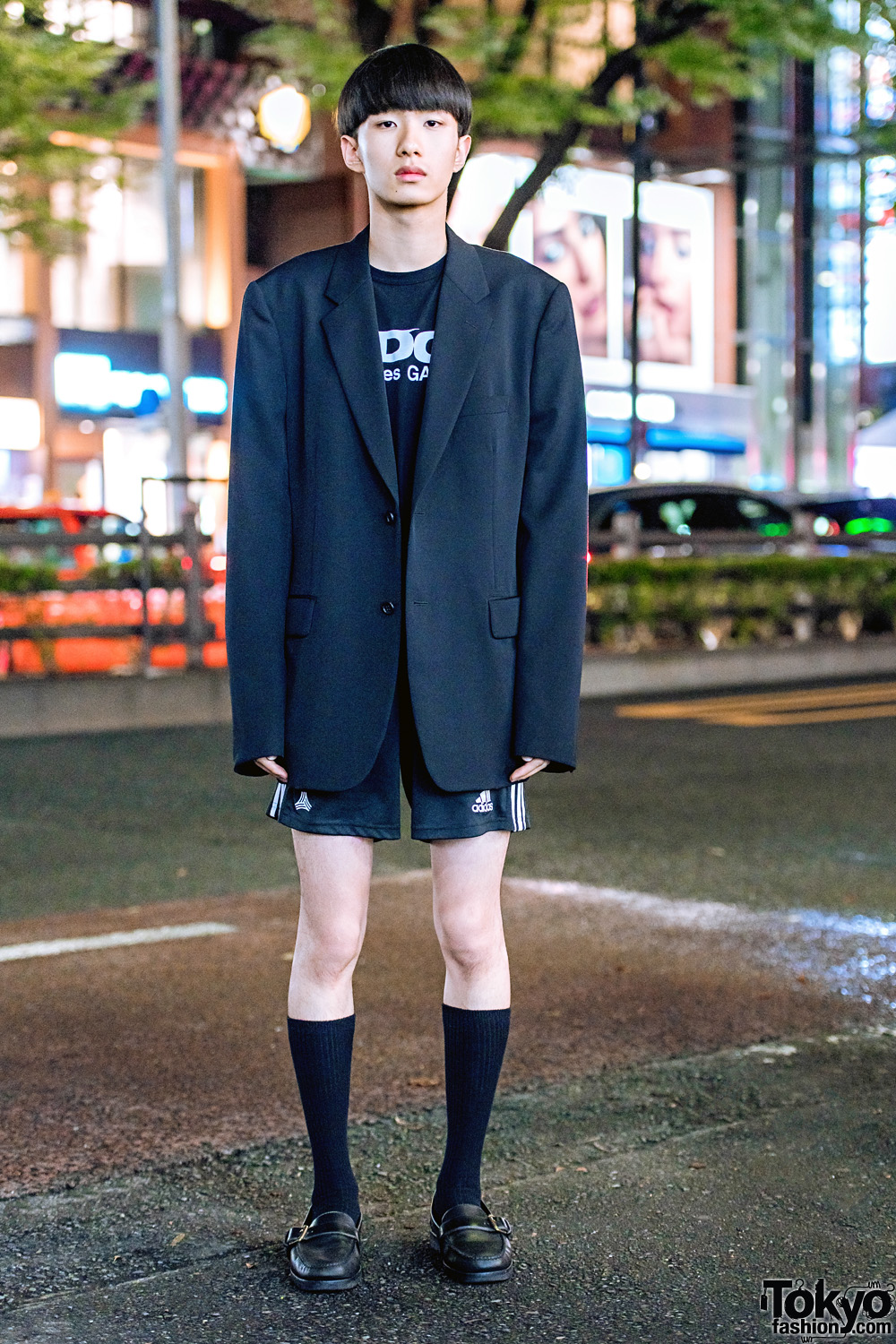 mezcla Experto Cava Minimalist All Black Street Style w/ Comme des Garcons, Adidas & Ralph  Lauren – Tokyo Fashion