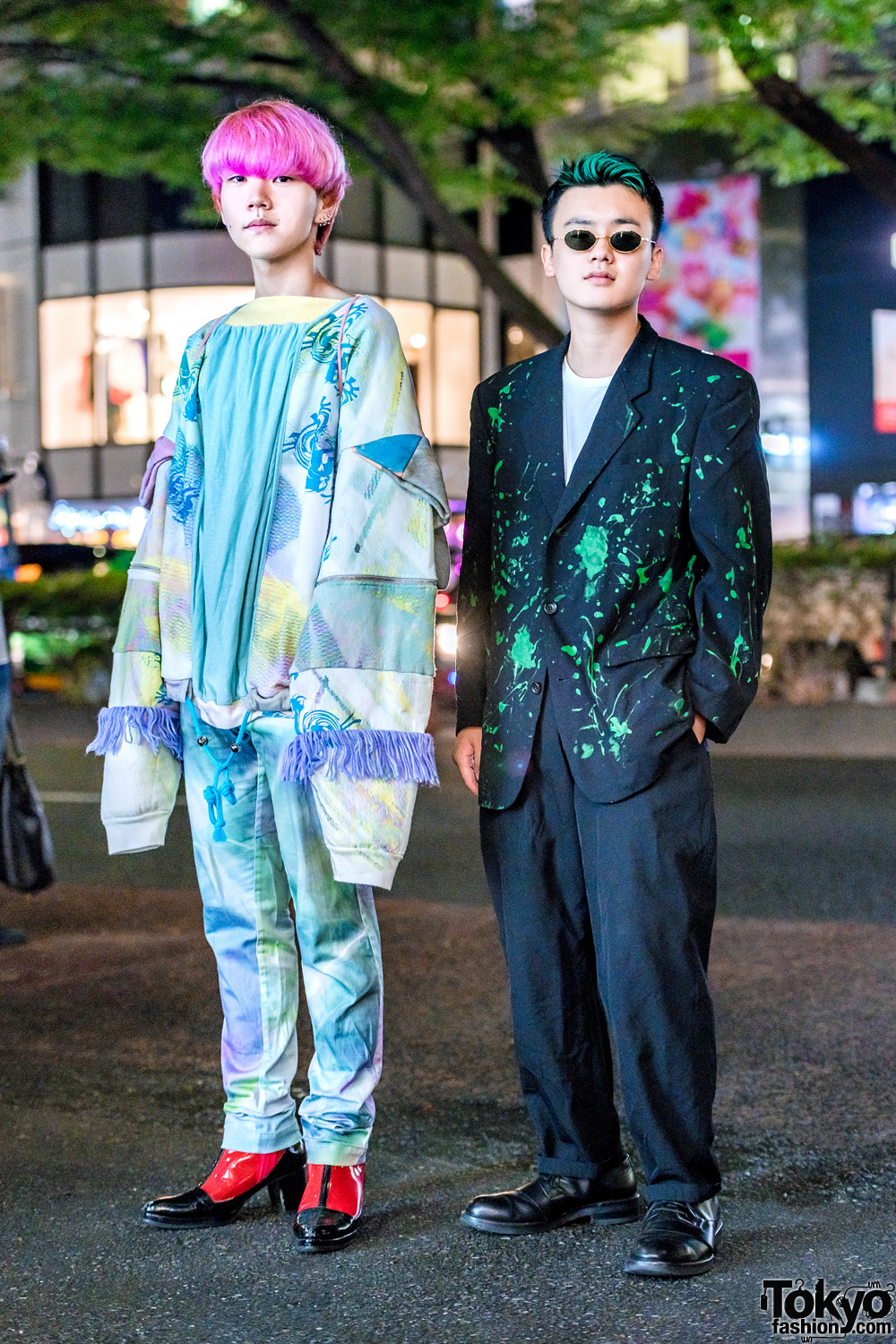 Paint Splatter & Pastel Japanese Street Styles w/ Bodysong, Ohta, Issey Miyake Pleats Please, Comme des Garcons Homme, Y's For Men & Marni