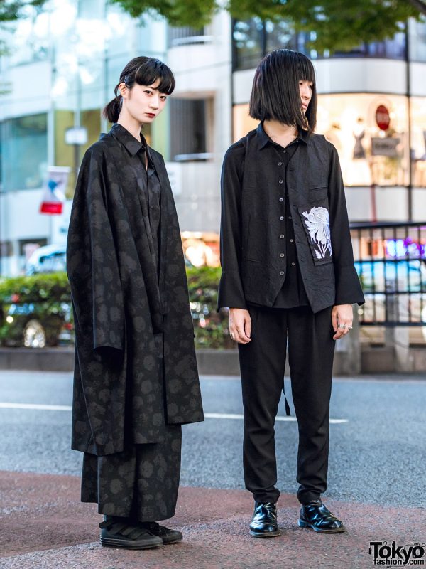 Minimalist Japanese Street Styles in Harajuku w/ Lad Musician, Ann Demeulemeester, Shareef & Converse