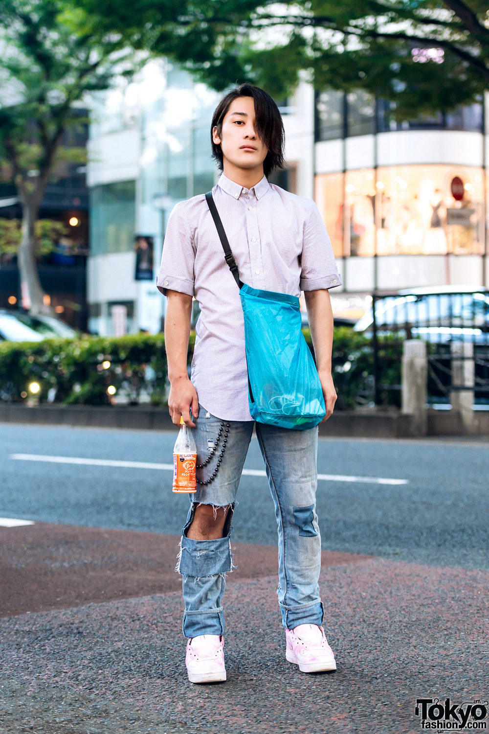 Tokyo Streetwear Style w/ Maison Margiela, Levi’s & Nike – Tokyo Fashion