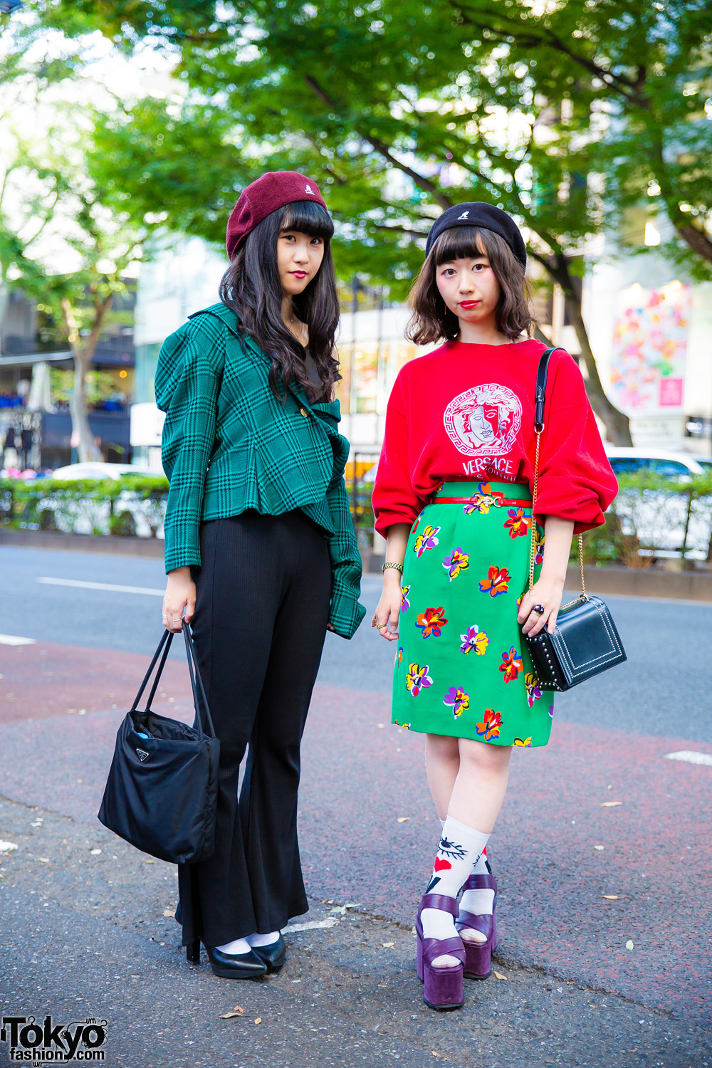Harajuku Vintage Street Styles w/ Versace, Epine, Emoda, Kangol, Dior, Prada & Gallerie Tokyo